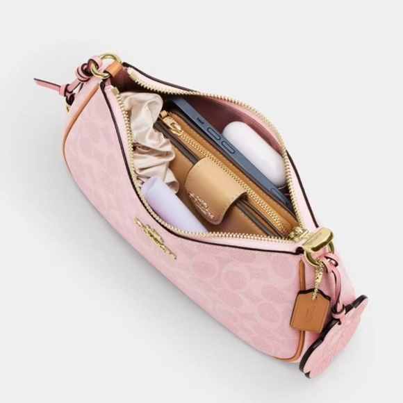 Coach Powder Pink Teri Shoulder Bag with Charms - Picture 4 of 5